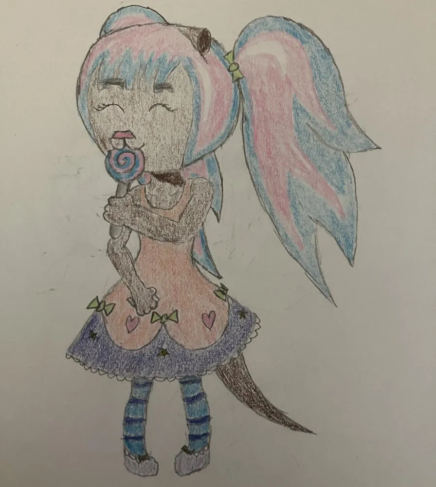 Nova, the character that started my dive back into my old drawings. She's an otter and the daughter of the main character from one of my first stories.