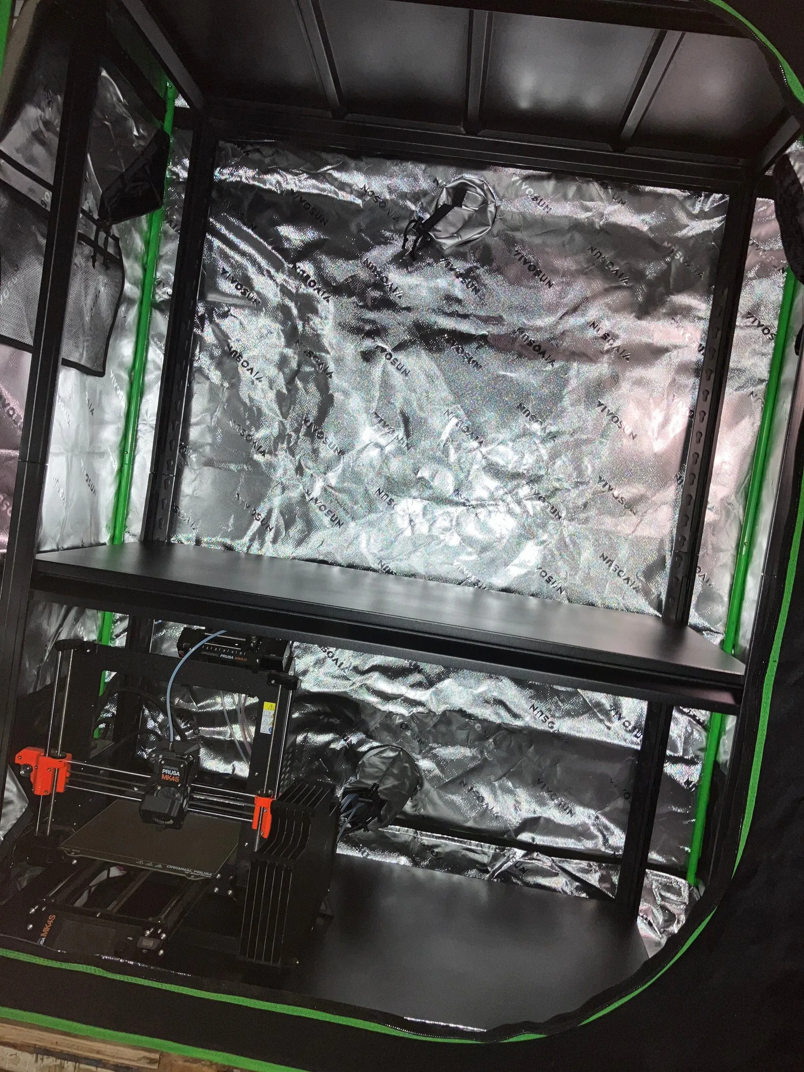 The upgraded 3D printing setup.