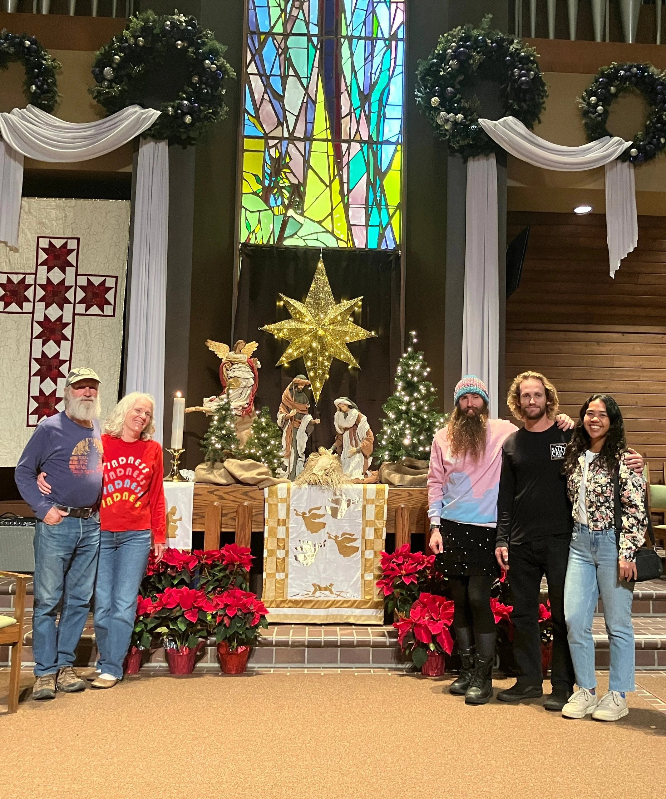 Christmas at Church with my family!