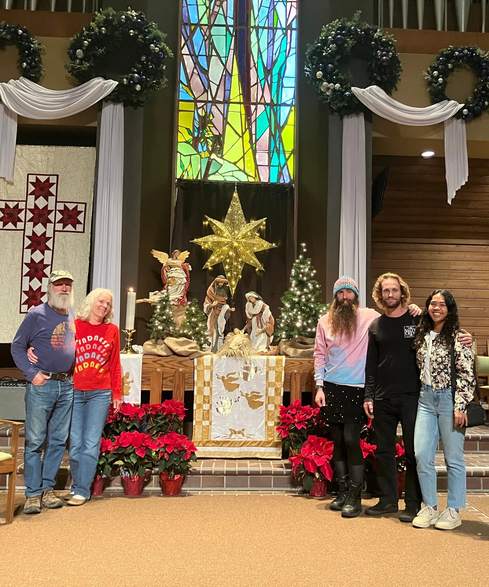 Christmas at Church with my family!