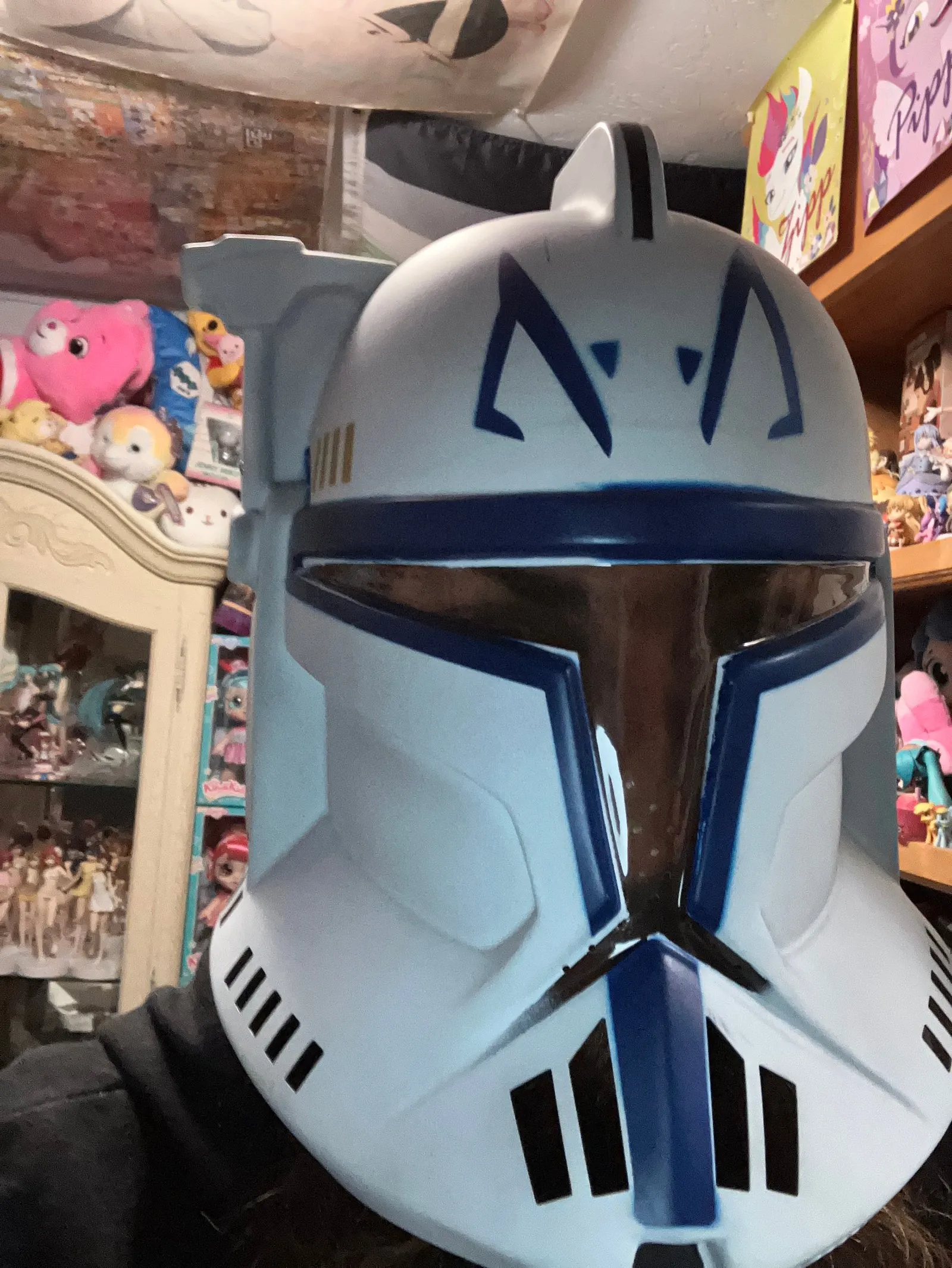 Me in a Clone Trooper helmet.