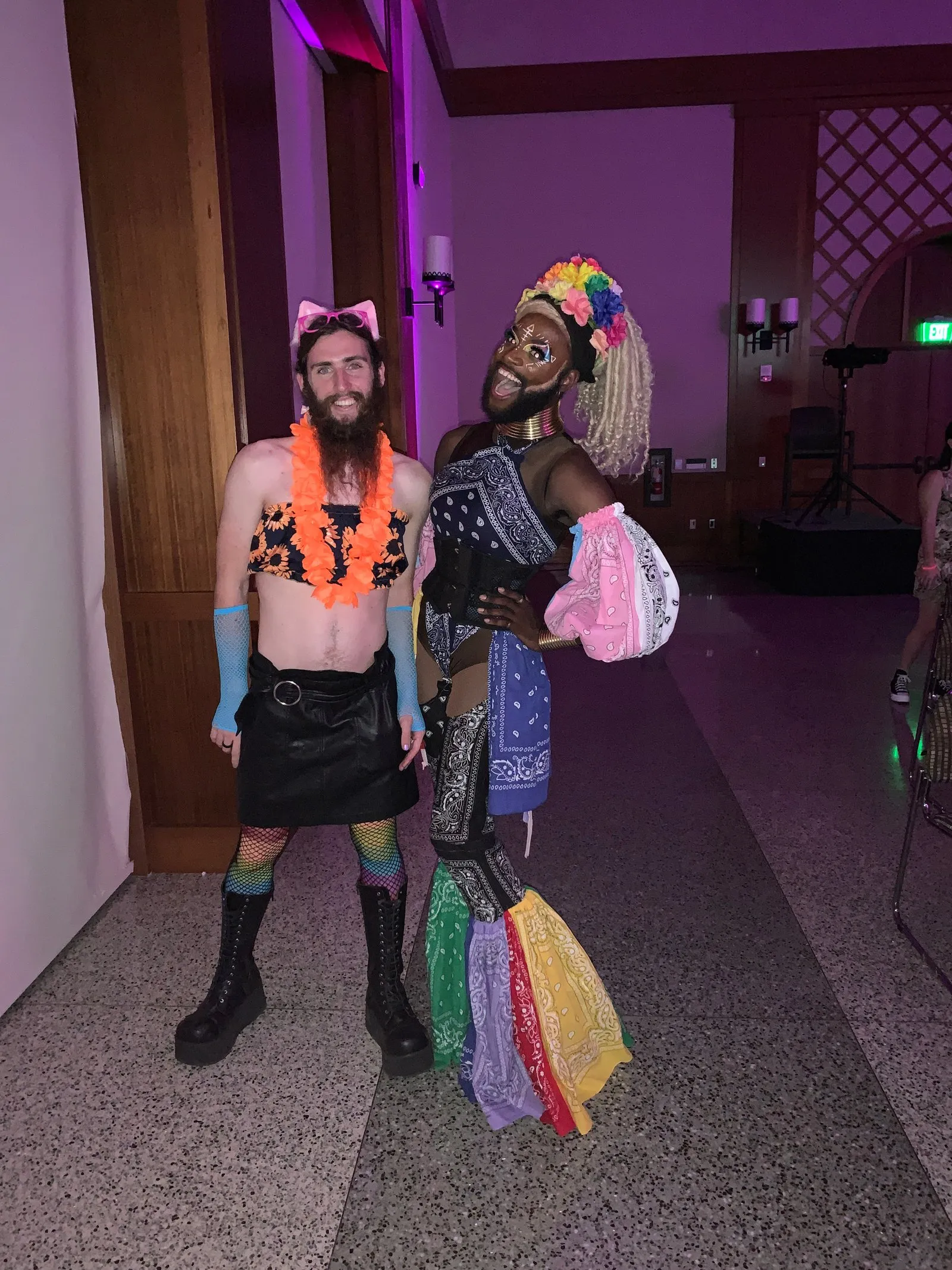 At a drag event, I did dress up more than usual, but still had fun.