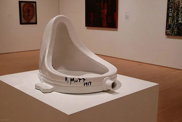 Marcel Duchamp’s Fountain (1917) – a porcelain urinal signed “R. Mutt”