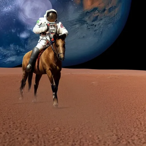 Stable diffusion v1-5-pruned-emaonly.safetensors “a photograph of an astronaut riding a horse” ChatGPT “A surrealistic painting of A melting clock in a desert”