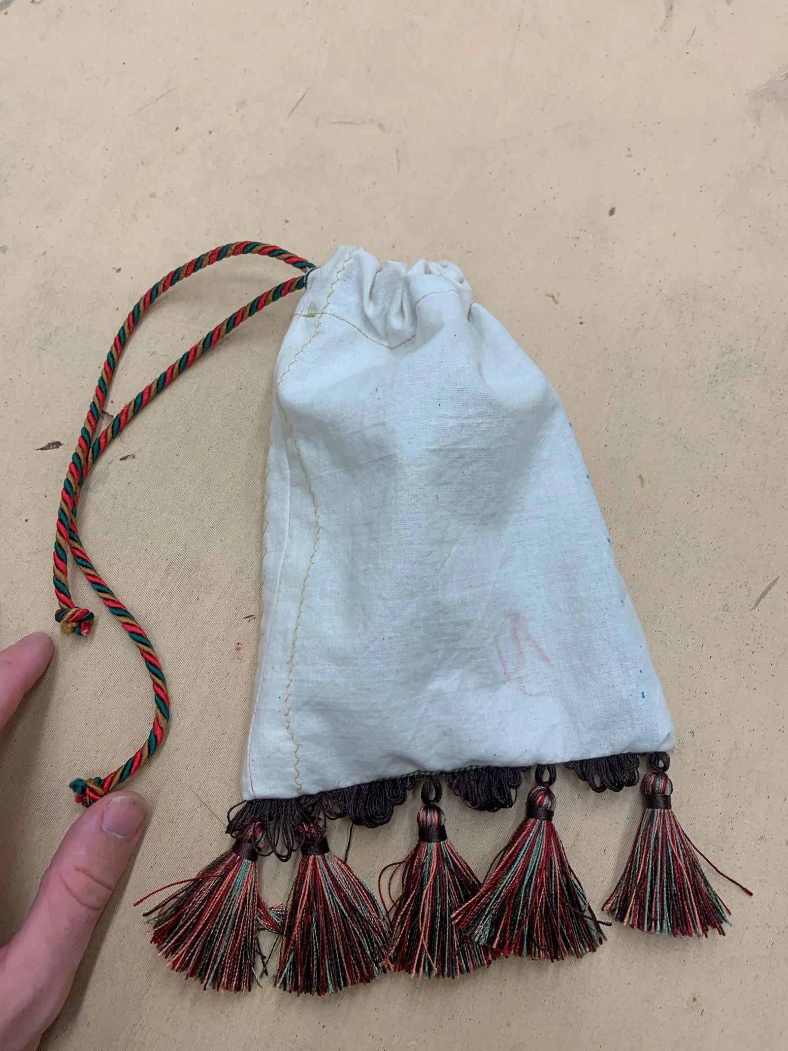 Made a dice bag for Dungeons and Dragons