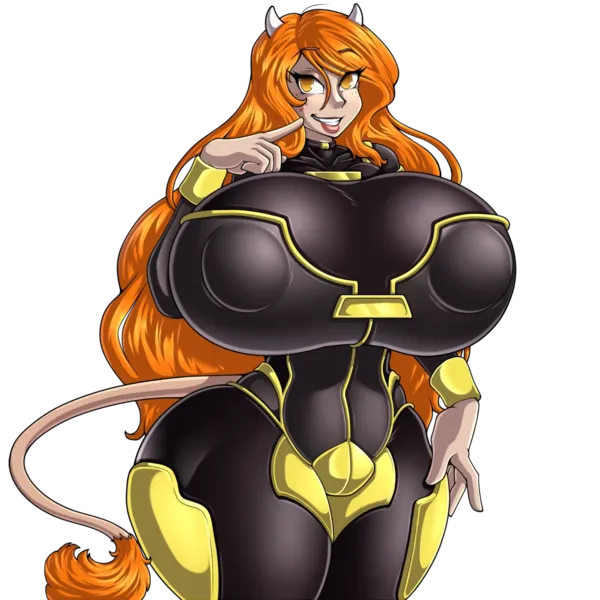 Reaha in SteeleTech Suit, art by Adjatha