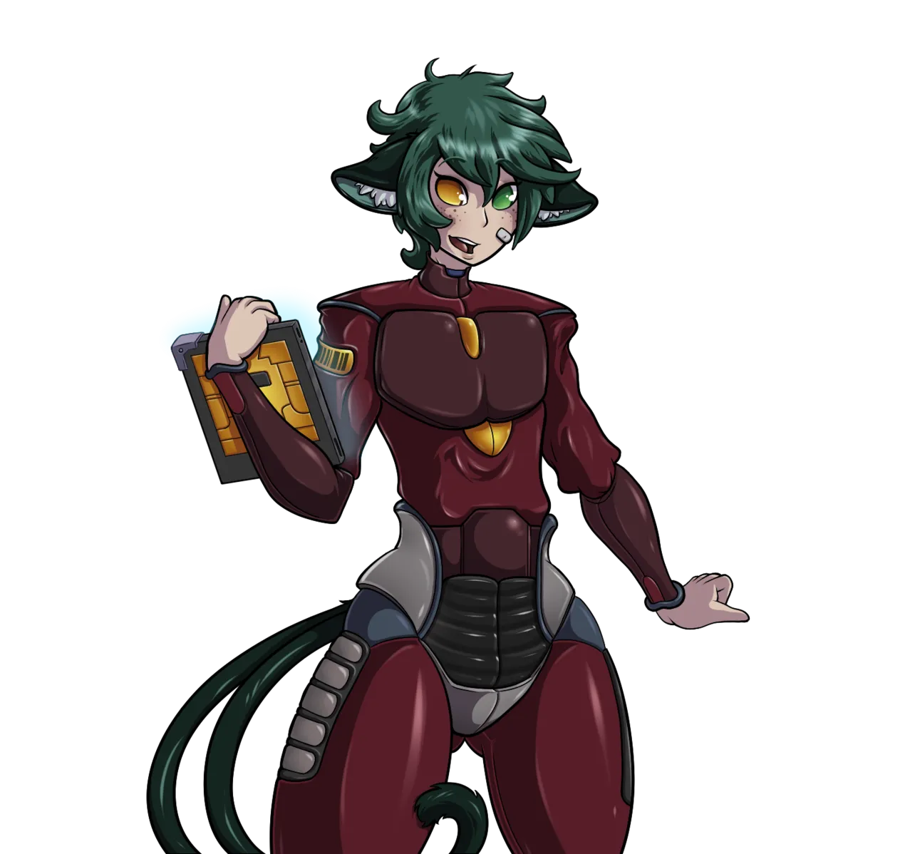 Kase in Pyrite Suit, art by Adjatha