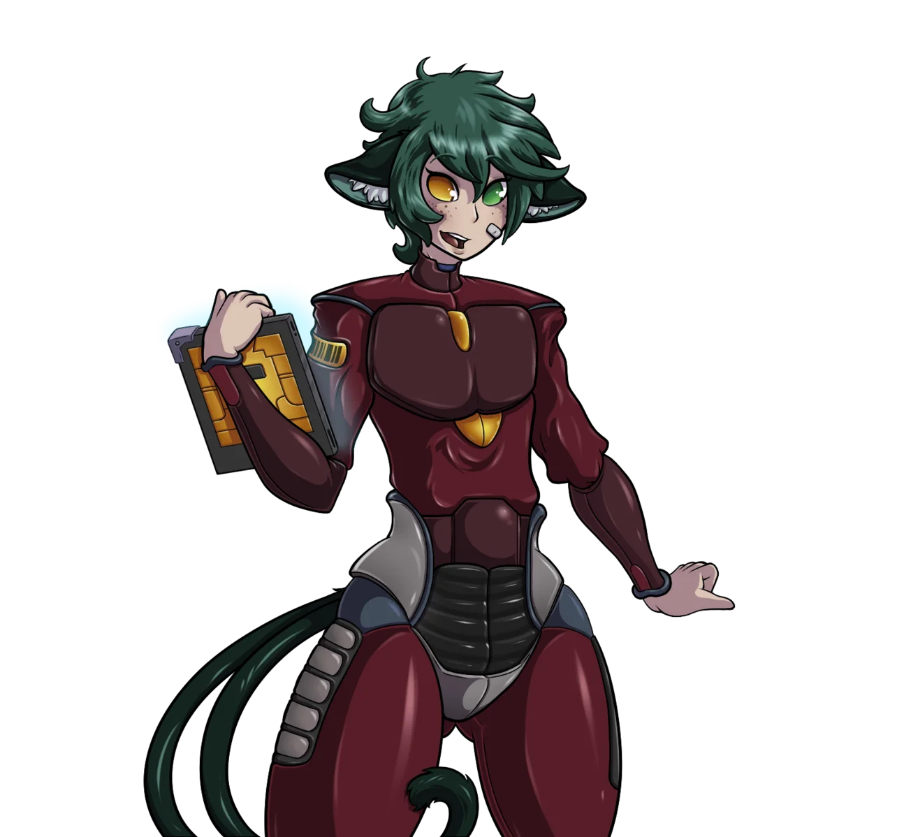 Kase in Pyrite Suit, art by Adjatha