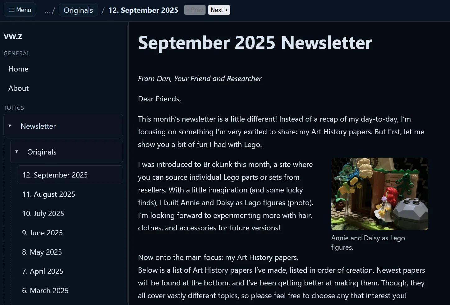 My newsletter, now appearing on my website.
