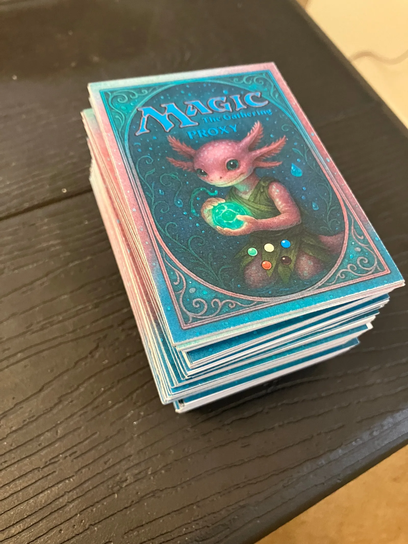 Custom Magic: the Gathering proxy cards.