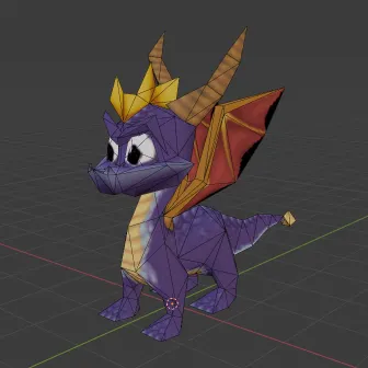 Spyro the Dragon (ripped from the game)