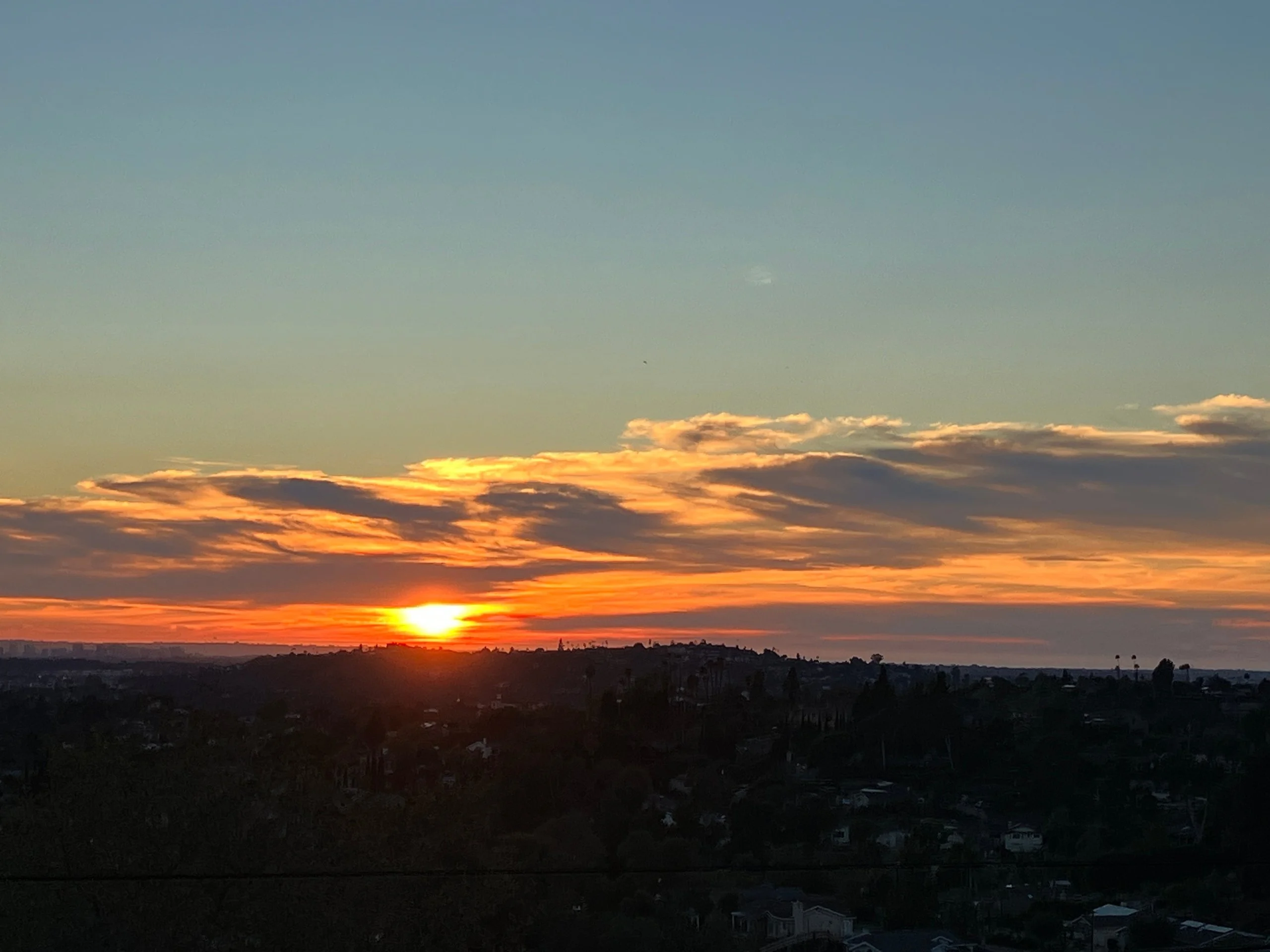 Sunset views during walks with my ma.